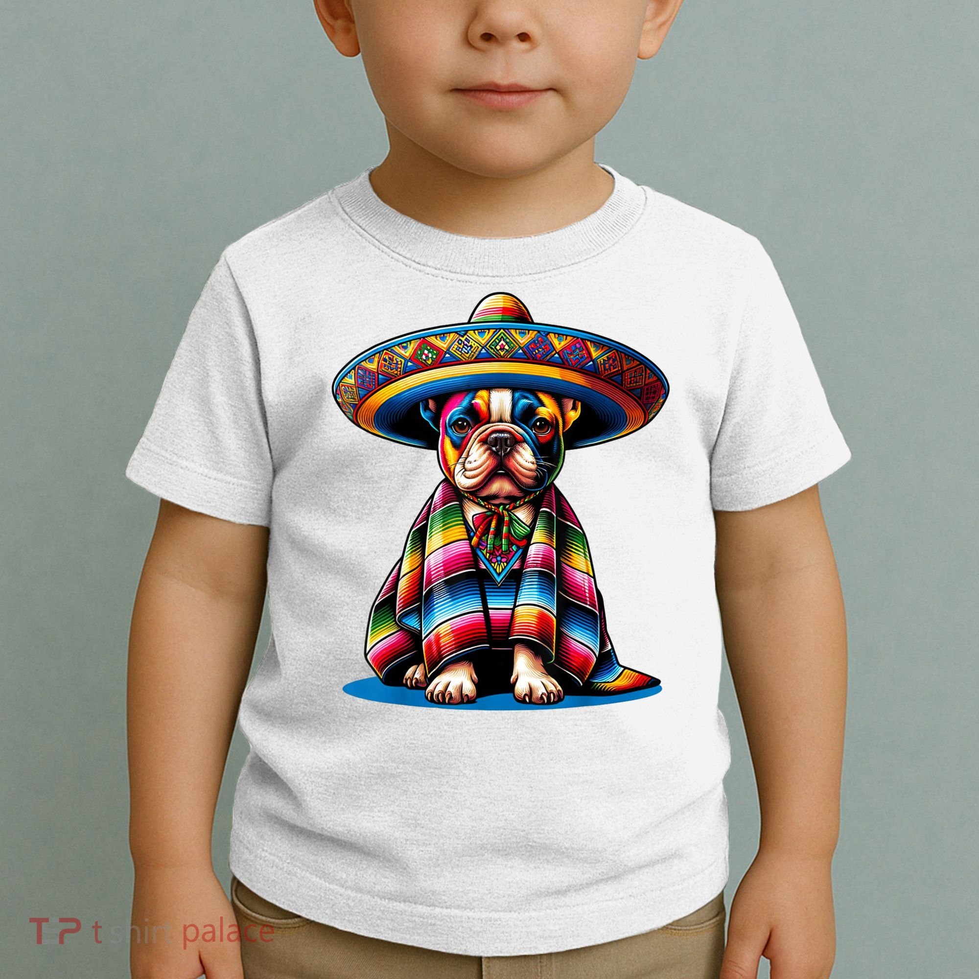 Sombrero Tacos Fiesta French Bulldog Lover Cinco De Mayo Toddler T-Shirt