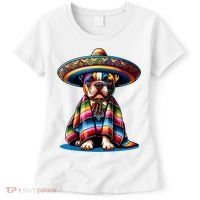 Sombrero Tacos Fiesta French Bulldog Lover Cinco De Mayo Women's T-Shirt thumb 0