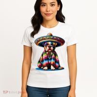 Sombrero Tacos Fiesta French Bulldog Lover Cinco De Mayo Women's T-Shirt thumb 4