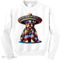 Sombrero Tacos Fiesta French Bulldog Lover Cinco De Mayo Kids Sweatshirt thumb 0