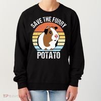 Save The Furry Potato Funny Guinea Pig Women's Sweatshirt thumb 0