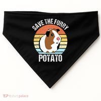 Save The Furry Potato Funny Guinea Pig USA-Made Doggie Bandana thumb 0