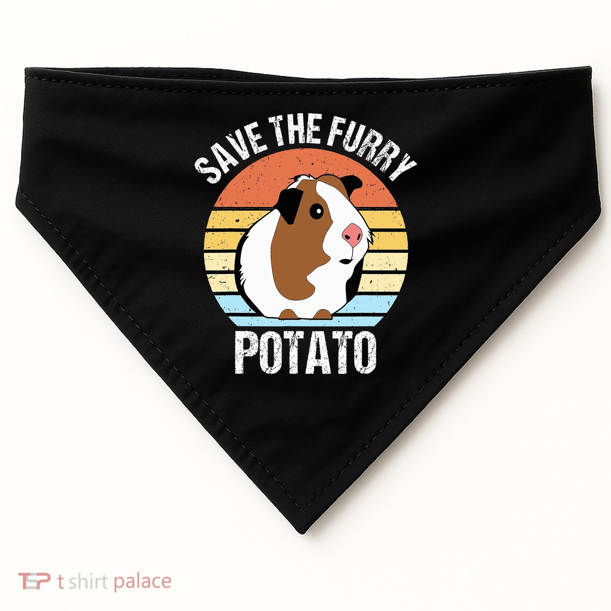 Save The Furry Potato Funny Guinea Pig USA-Made Doggie Bandana