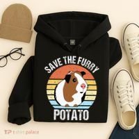 Save The Furry Potato Funny Guinea Pig Hoodie thumb 4