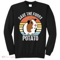Save The Furry Potato Funny Guinea Pig Sweatshirt thumb 0