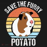 Save The Furry Potato Funny Guinea Pig Sweatshirt thumb 3