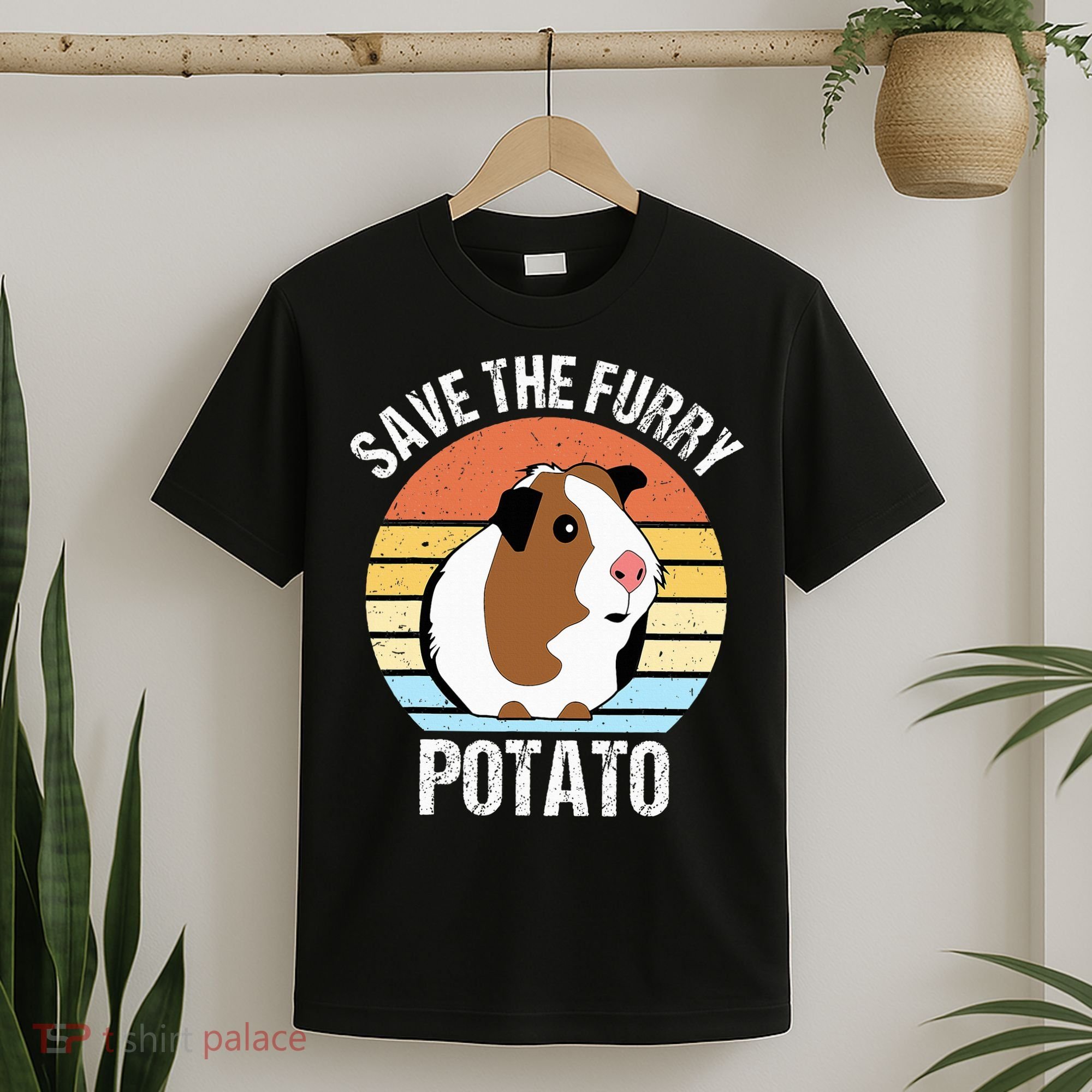 Save The Furry Potato Funny Guinea Pig T-Shirt