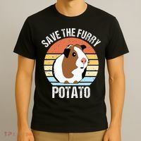 Save The Furry Potato Funny Guinea Pig T-Shirt thumb 3