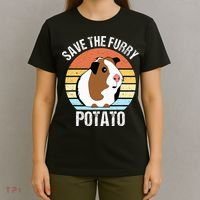 Save The Furry Potato Funny Guinea Pig T-Shirt thumb 4