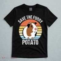 Save The Furry Potato Funny Guinea Pig T-Shirt thumb 5