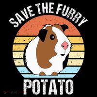 Save The Furry Potato Funny Guinea Pig Women's Hoodie thumb 2