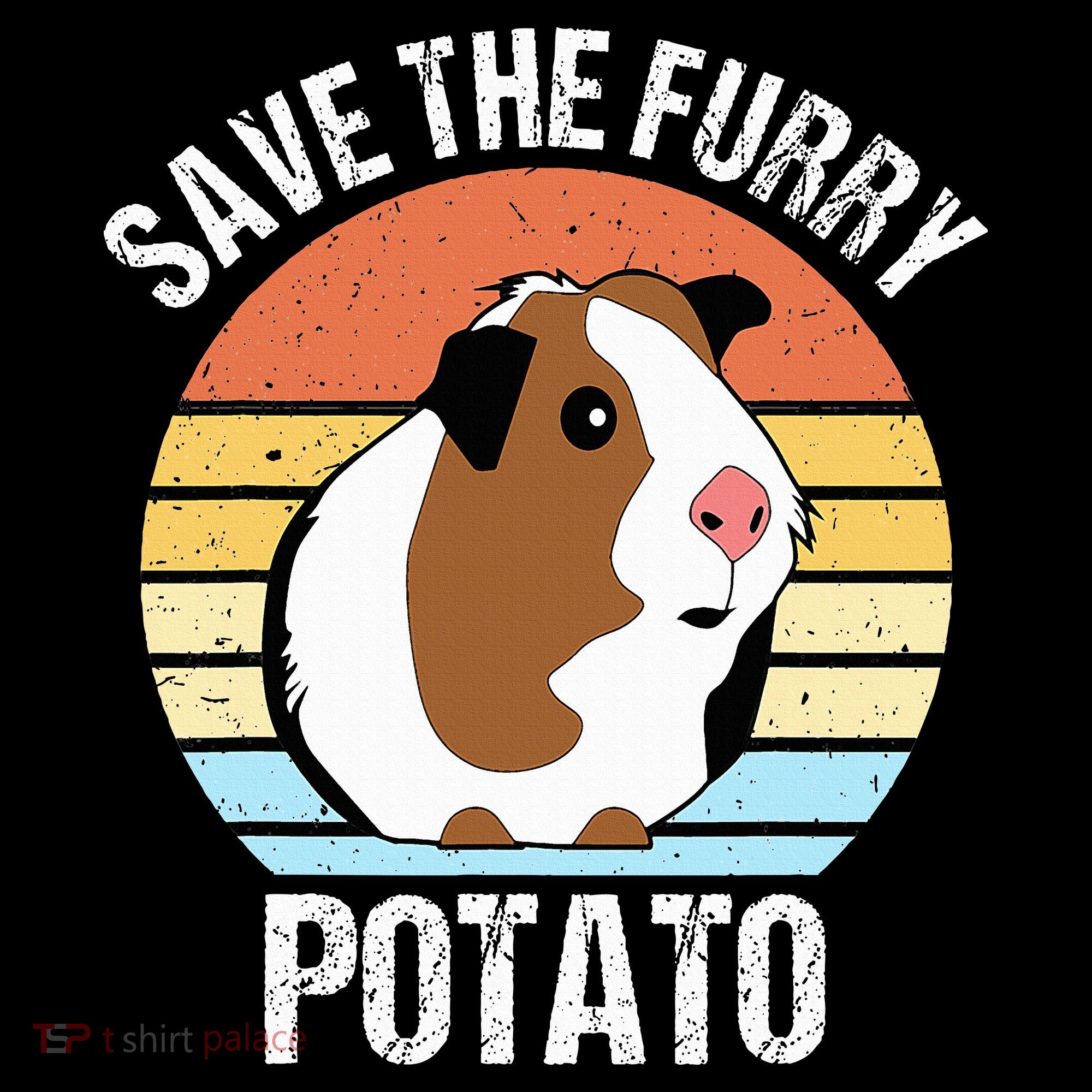 Save The Furry Potato Funny Guinea Pig Women's Hoodie