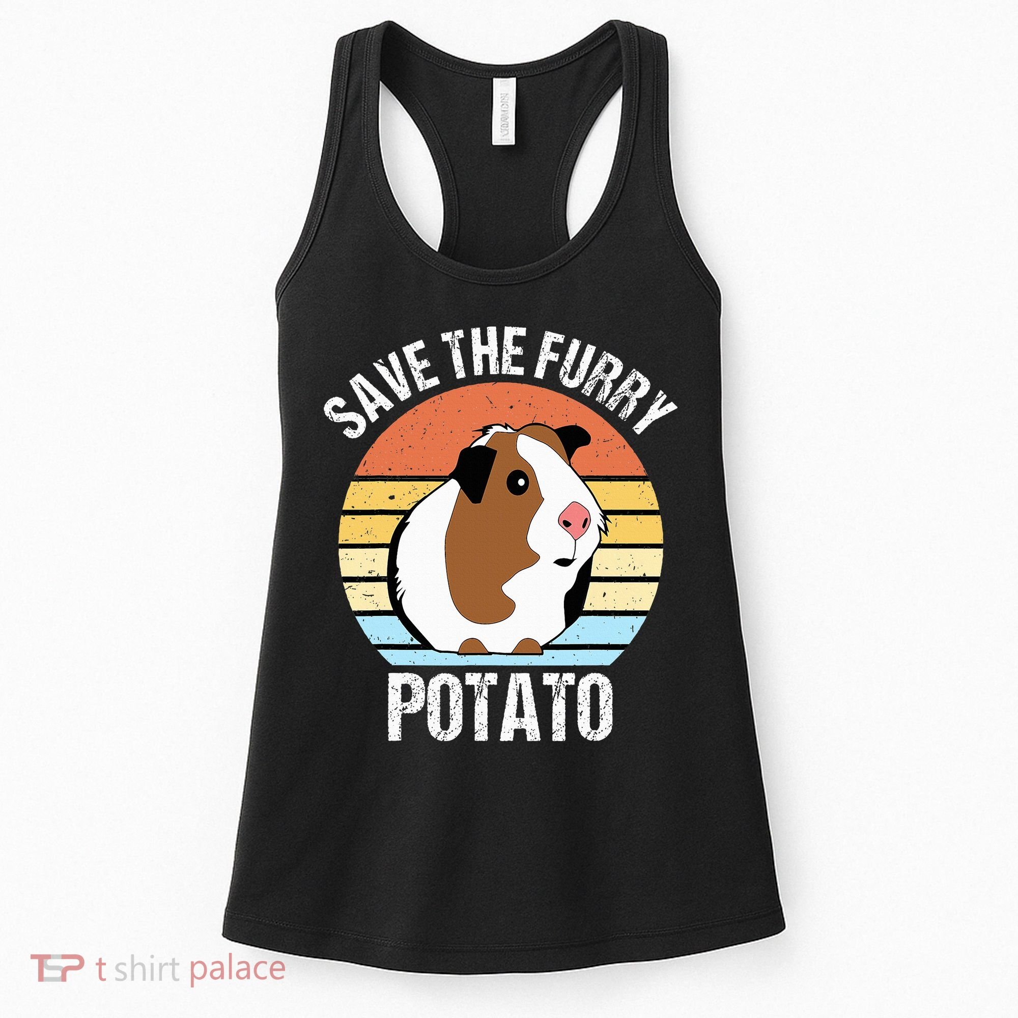 Save The Furry Potato Funny Guinea Pig Women's Tank Top