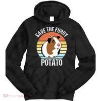 Save The Furry Potato Funny Guinea Pig Tie Dye Hoodie thumb 0