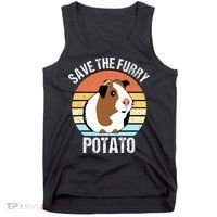 Save The Furry Potato Funny Guinea Pig Tank Top thumb 0