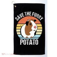 Save The Furry Potato Funny Guinea Pig Golf Towel thumb 0