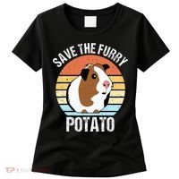 Save The Furry Potato Funny Guinea Pig Women's T-Shirt thumb 0