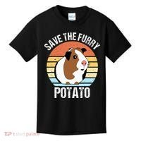 Save The Furry Potato Funny Guinea Pig Kids T-Shirt thumb 0