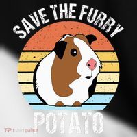 Save The Furry Potato Funny Guinea Pig Toddler Fine Jersey T-Shirt thumb 2