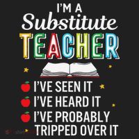 Substitute Teacher Funny Saying School Gift Women's Sweatshirt thumb 2