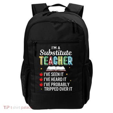 Substitute Teacher Funny Saying School Gift Backpack