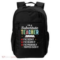 Substitute Teacher Funny Saying School Gift Backpack thumb 0