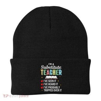 Substitute Teacher Funny Saying School Gift Beanie