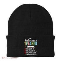 Substitute Teacher Funny Saying School Gift Beanie thumb 0