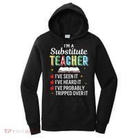 Substitute Teacher Funny Saying School Gift Women's Hoodie thumb 0