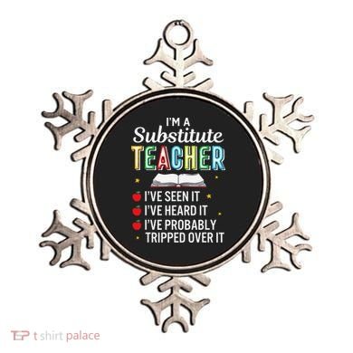 Substitute Teacher Funny Saying School Gift Ornament