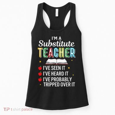 Substitute Teacher Funny Saying School Gift Women's Tank Top