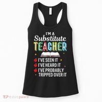Substitute Teacher Funny Saying School Gift Women's Tank Top thumb 0