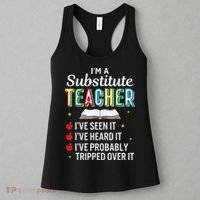 Substitute Teacher Funny Saying School Gift Women's Tank Top thumb 3
