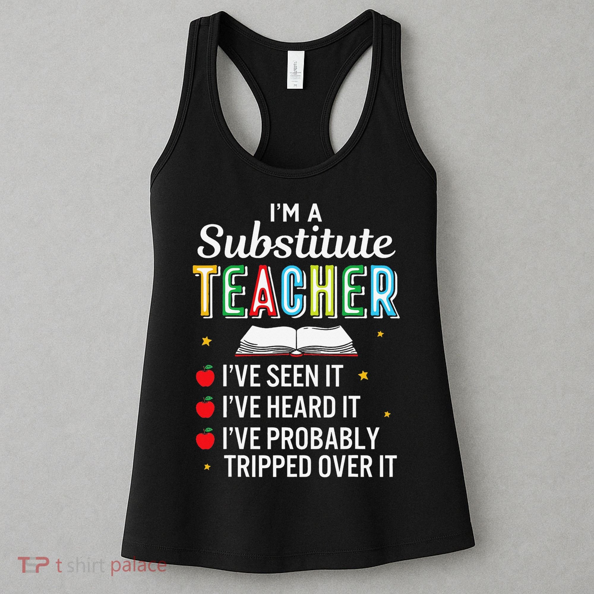 Substitute Teacher Funny Saying School Gift Women's Tank Top