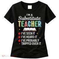 Substitute Teacher Funny Saying School Gift Women's T-Shirt thumb 0