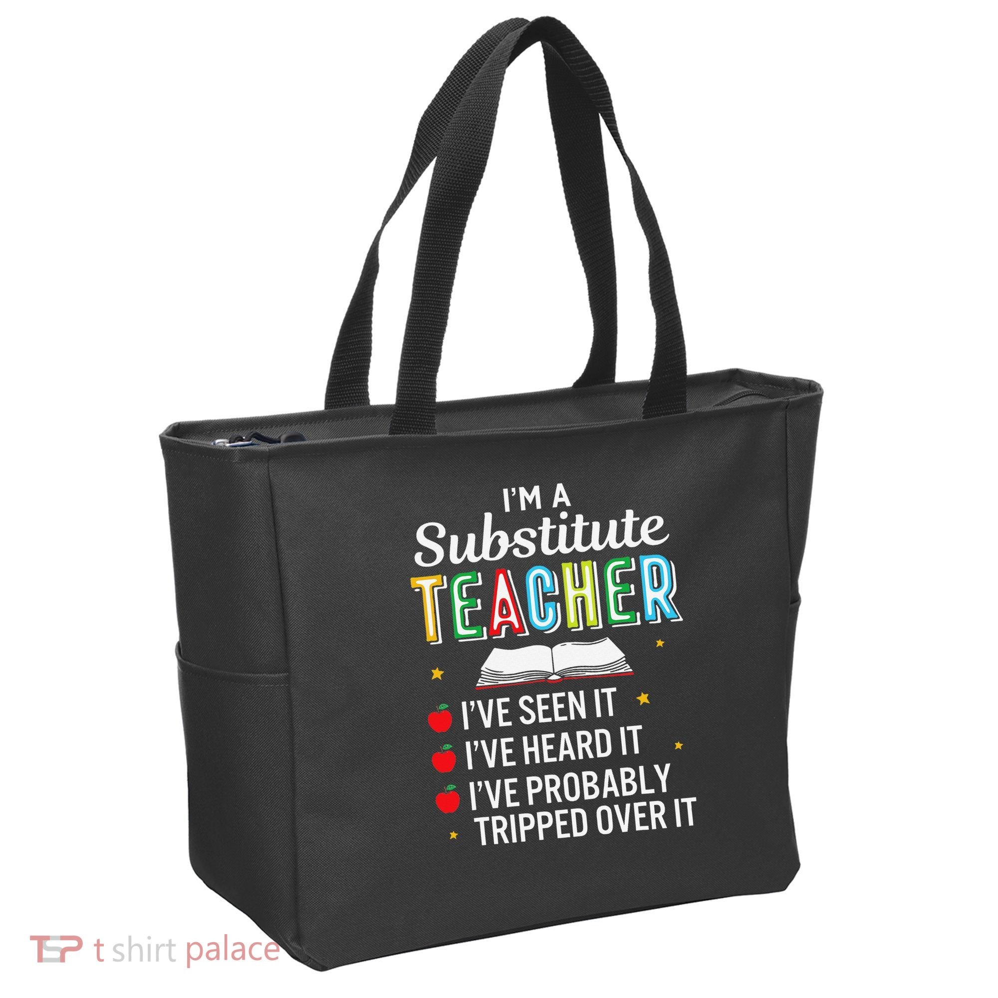 Substitute Teacher Funny Saying School Gift Tote Bag