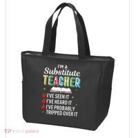Substitute Teacher Funny Saying School Gift Tote Bag thumb 3