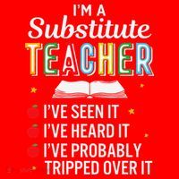 Substitute Teacher Funny Saying School Gift Santa Hat thumb 1