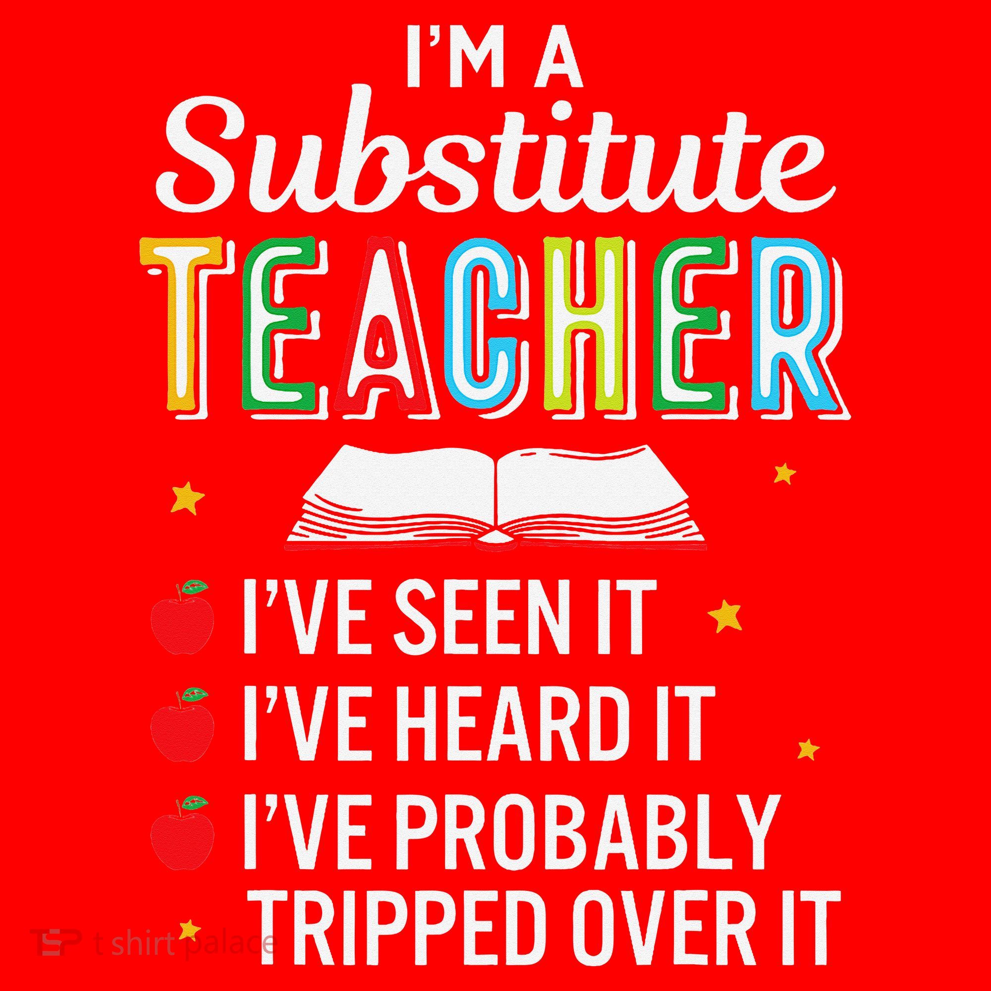 Substitute Teacher Funny Saying School Gift Santa Hat