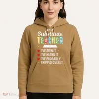 Substitute Teacher Funny Saying School Gift Hoodie thumb 5
