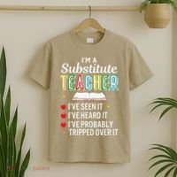 Substitute Teacher Funny Saying School Gift T-Shirt thumb 2