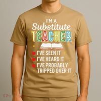 Substitute Teacher Funny Saying School Gift T-Shirt thumb 3