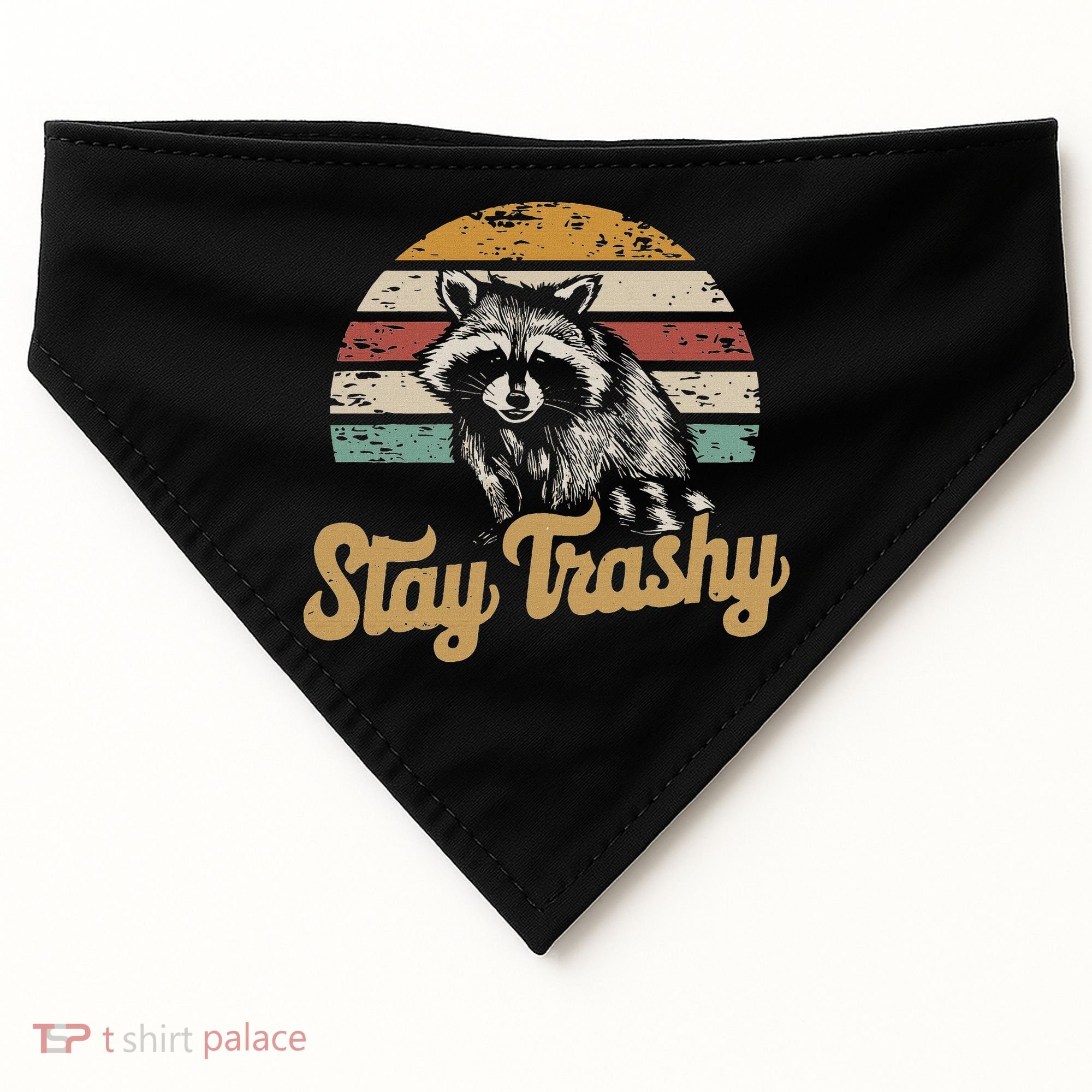 Stay Trashy Funny Opossum Raccoon Internet Memes Funny Meme USA-Made Doggie Bandana