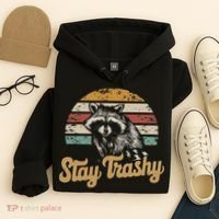Stay Trashy Funny Opossum Raccoon Internet Memes Funny Meme Hoodie thumb 4