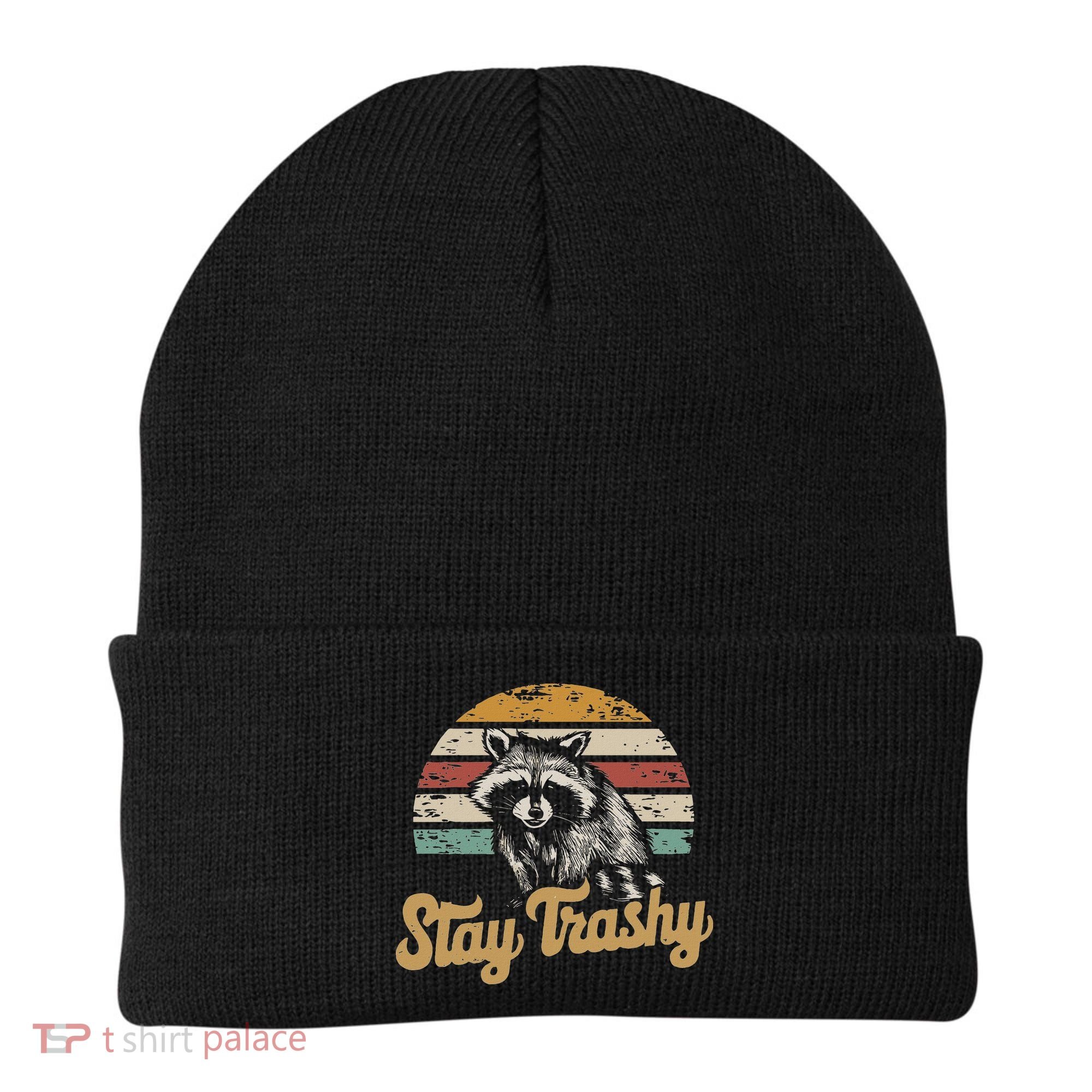 Stay Trashy Funny Opossum Raccoon Internet Memes Funny Meme Beanie
