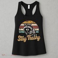 Stay Trashy Funny Opossum Raccoon Internet Memes Funny Meme Women's Tank Top thumb 3