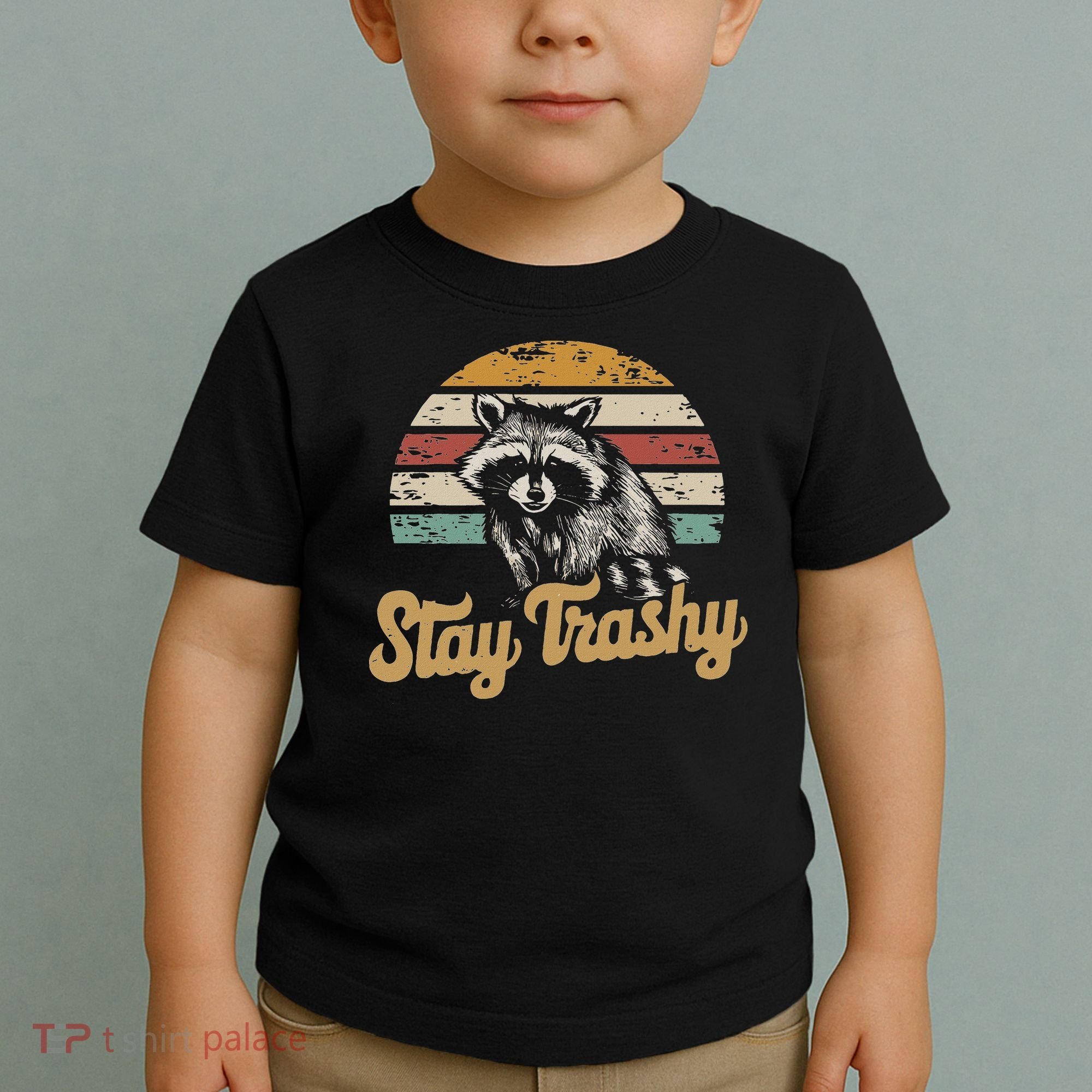 Stay Trashy Funny Opossum Raccoon Internet Memes Funny Meme Toddler T-Shirt