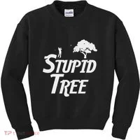 Stupid Trees Funny Golfer Gift Golf Kids Sweatshirt thumb 0