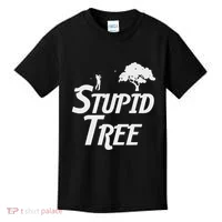 Stupid Trees Funny Golfer Gift Golf Kids T-Shirt thumb 0