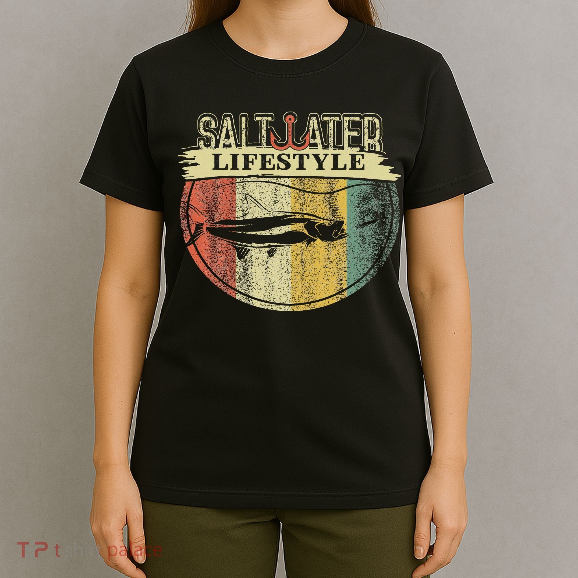 Saltwater Tarpon Fishing Sport Game Fish Lover Fisherman T-Shirt